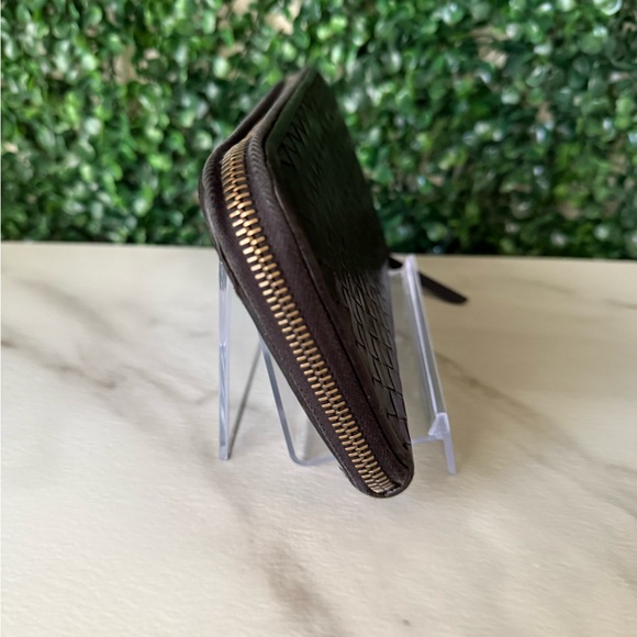 Bottega Veneta Black Woven Leather Wallet - Picture 5 of 7